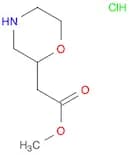 methyl 2-(morpholin-2-yl)acetate hcl
