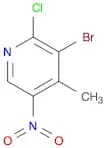 3-Bromo-2-chloro-4-methyl-5-nitropyridine