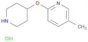 5-Methyl-2-(piperidin-4-yloxy)-pyridine hydrochloride, 98+% C11H17ClN2O, MW