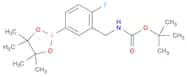 tert-Butyl N-{[2-fluoro-5-(tetramethyl-1,3,2-dioxaborolan-2-yl)phenyl]methyl}carbamate