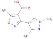 3-(1,3-Dimethyl-1H-pyrazol-4-yl)-5-methylisoxazole-4-carboxylic acid