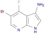 1H-Pyrrolo[2,3-b]pyridin-3-amine, 5-bromo-4-fluoro-