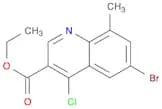 6-BROMO-4-CHLORO-8-METHYLQUINOLINE-3-CARBOXYLIC ACID ETHYL ESTER