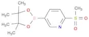 2-(Methylsulfonyl)-5-(4,4,5,5-tetramethyl-1,3,2-dioxaborolan-2-yl)pyridine