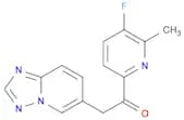2-([1,2,4]Triazolo[1,5-a]pyridin-6-yl)-1-(5-fluoro-6-methylpyridin-2-yl)ethanone