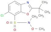 2-T-BUTYL-6-CHLOROBENZOXAZOLE-7-(N-METHYL-N-METHOXY)SULFONAMIDE