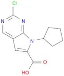 2-Chloro-7-cyclopentyl-7H-pyrrolo[2,3-d]pyrimidine-6-carboxylic acid