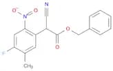 Benzyl 2-cyano-2-(4-fluoro-5-methyl-2-nitrophenyl)acetate
