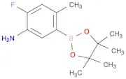 2-Fluoro-4-methyl-5-(4,4,5,5-tetramethyl-1,3,2-dioxaborolan-2-yl)-benzenamine