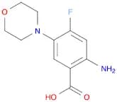 2-Amino-4-fluoro-5-morpholinobenzoic acid