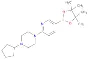 2-(4-cyclopentyl -piperazin-1-yl) pyridine-5-boronic acid pinacol ester