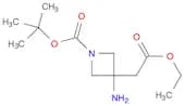 tert-Butyl 3-amino-3-(2-ethoxy-2-oxoethyl)azetidine-1-carboxylate
