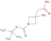 2-(1-(tert-Butoxycarbonyl)-3-hydroxyazetidin-3-yl)acetic acid