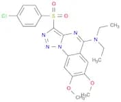 3-(4-chlorophenylsulfonyl)-N,N-diethyl-7,8-diMethoxy-[1,2,3]triazolo[1,5-a]quinazolin-5-amine