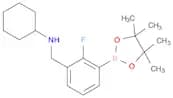 N-(2-Fluoro-3-(4,4,5,5-tetramethyl-1,3,2-dioxaborolan-2-yl)benzyl)cyclohexanamine