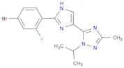 1H-1,2,4-Triazole, 5-[2-(4-bromo-2-fluorophenyl)-1H-imidazol-5-yl]-3-methyl-1-(1-methylethyl)-