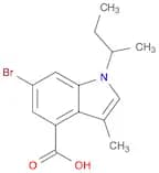 1H-Indole-4-carboxylic acid, 6-bromo-3-methyl-1-(1-methylpropyl)-
