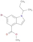 1H-Indole-4-carboxylic acid,6-bromo-1-(1-methylpropyl)-,methyl ester