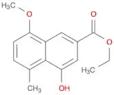 2-Naphthalenecarboxylic acid, 4-hydroxy-8-methoxy-5-methyl-, ethyl ester