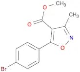 4-Isoxazolecarboxylic acid, 5-(4-broMophenyl)-3-Methyl-, Methyl ester