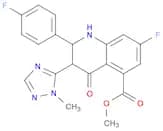 5-Quinolinecarboxylic acid, 7-fluoro-2-(4-fluorophenyl)-1,2,3,4-tetrahydro-3-(1-methyl-1H-1,2,4-tr…