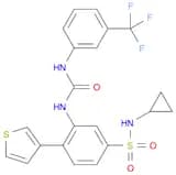 1-[5-(Cyclopropylsulfamoyl)-2-(thiophen-3-yl)phenyl]-3-[3-(trifluoromethyl)phenyl]urea