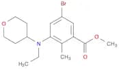Benzoic acid, 5-bromo-3-[ethyl(tetrahydro-2H-pyran-4-yl)amino]-2-methyl-, methyl ester