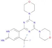 5-(4,6-Dimorpholino-1,3,5-triazin-2-yl)-4-(trifluoromethyl)pyridin-2-amine