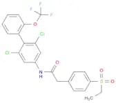 N-[2,6-dichloro-2'-(trifluoromethoxy)-[1,1'-biphenyl]-4-yl]-2-[4-(ethanesulfonyl)phenyl]acetamide