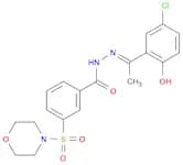Benzoic acid, 3-​(4-​morpholinylsulfonyl)​-​, (2E)​-​2-​[1-​(5-​chloro-​2-​hydroxyphenyl)​ethylide…