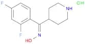 Methanone, (2,4-difluorophenyl)-4-piperidinyl-, oxime, hydrochloride (1:1)