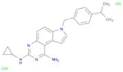 7H-Pyrrolo[3,2-f]quinazoline-1,3-diaMine, N3-cyclopropyl-7-[[4-(1-Methylethyl)phenyl]Methyl]-, (Hy…