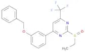 (4-(3-Benzyloxyphenyl)-2-ethylsulfinyl-6-(trifluoromethyl)pyrimidine
