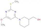 [1-(6-Methoxy-2-methylsulfanyl-pyrimidin-4-yl)-piperidin-3-yl]-methanol