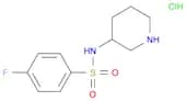 4-Fluoro-N-piperidin-3-yl-benzenesulfonamide hydrochloride