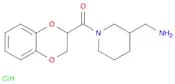 (3-Aminomethyl-piperidin-1-yl)-(2,3-dihydro-benzo[1,4]dioxin-2-yl)-methanone hydrochloride