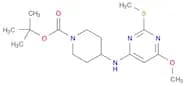 4-(6-Methoxy-2-methylsulfanyl-pyrimidin-4-ylamino)-piperidine-1-carboxylic acid tert-butyl ester