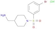 C-[1-(3-Bromo-benzenesulfonyl)-piperidin-4-yl]-methylamine hydrochloride