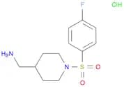 C-[1-(4-Fluoro-benzenesulfonyl)-piperidin-4-yl]-methylamine hydrochloride