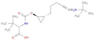 2-Methylpropan-2-amine (S)-3,3-dimethyl-2-((((1R,2R)-2-(pent-4-yn-1-yl)cyclopropoxy)carbonyl)amino…