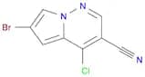6-bromo-4-chloropyrrolo[1,2-b]pyridazine-3-carbonitrile