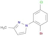 1-(2-Bromo-5-chlorophenyl)-3-methyl-1H-pyrazole