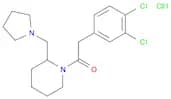 2-(3,4-Dichlorophenyl)-1-(2-(pyrrolidin-1-ylmethyl)piperidin-1-yl)ethanone hydrochloride