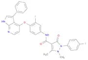 2-(4-Fluorophenyl)-N-[3-fluoro-4-[(3-phenyl-1H-pyrrolo[2,3-b]pyridin-4-yl)oxy]phenyl]-2,3-dihydro-…