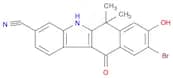 9-Bromo-8-hydroxy-6,6-dimethyl-11-oxo-6,11-dihydro-5H-benzo[b]carbazole-3-carbonitrile