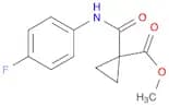 METHYL 1-[(4-FLUOROPHENYL)CARBAMOYL]CYCLOPROPANECARBOXYLATE