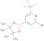 2-Bromo-4-(4,4,5,5-tetramethyl-1,3,2-dioxaborolan-2-yl)-6-(trifluoromethyl)pyridine