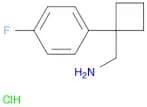 [1-(4-Fluorophenyl)cyclobutyl]methanamine, HCl