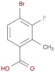 4-Bromo-3-fluoro-2-methylbenzoic acid