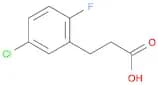 3-(5-CHLORO-2-FLUORO-PHENYL)-PROPIONIC ACID